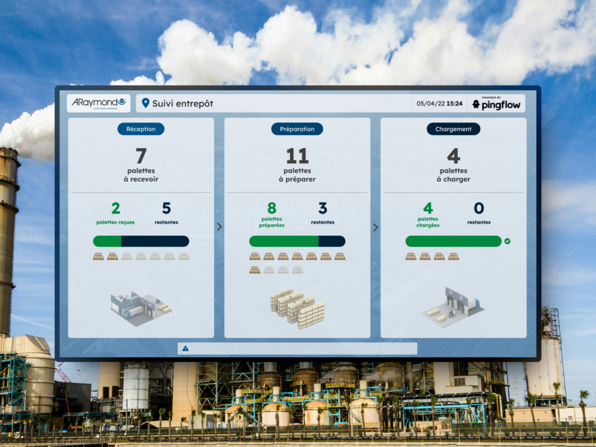 Suivi Entrepot Pingflow Management Visuel Digital